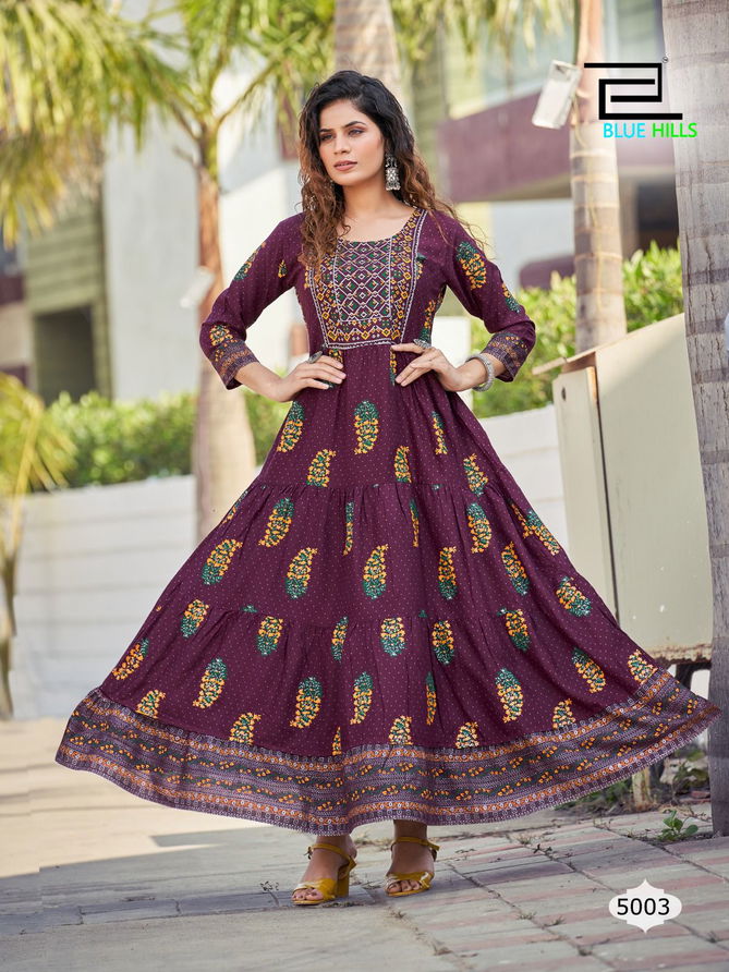 Sandwich Vol 5 By Blue Hills Anarkali Kurtis Catalog